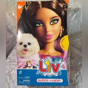 Alexis & Lacey Doll Set - Brown Hair with Pink Outfit